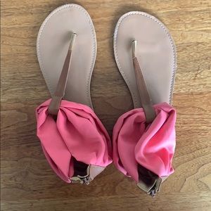 Fun pink Flirty sandals.